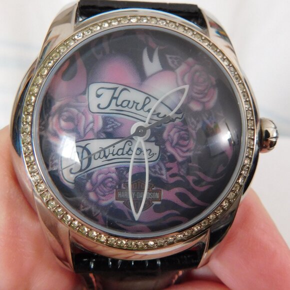 Ladies Harley Davidson Bulova Wrist Watch - Picture 1 of 6